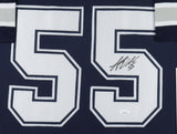 Leighton Vander Esch Signed Cowboys 35x43 Framed Jersey (JSA COA) Dallas L.B.