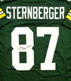 Jace Sternberger Autographed Green Pro Style Jersey- JSA Witnessed Auth *8
