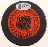 Denis Savard Signed Blackhawks Logo Hockey Puck Inscribed "HOF 00" (Beckett COA)