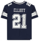 Framed Ezekiel Elliott Dallas Cowboys Autographed Navy Nike Limited Jersey