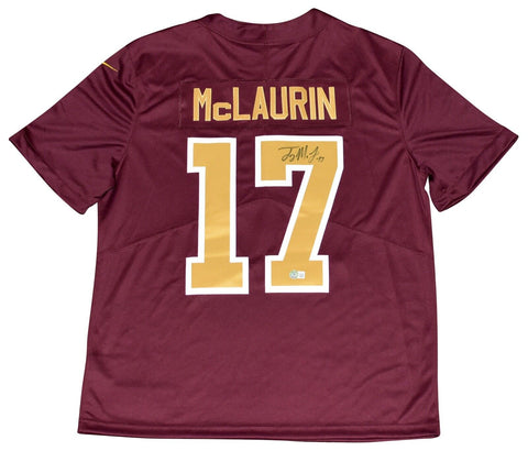 TERRY McLAURIN SIGNED WASHINGTON REDSKINS COMMANDERS #17 NIKE LIMITED JERSEY BAS