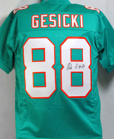Mike Gesicki #88 Autographed Teal Pro Style Jersey - JSA W Auth *R8