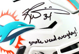 Ricky Williams Signed Dolphins F/S SpeedFlex Helmet w/SWED- Beckett W *Black