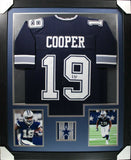 AMARI COOPER (Cowboys blue TOWER) Signed Autographed Framed Jersey JSA