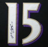 MARQUISE BROWN (Ravens black TOWER) Signed Autographed Framed Jersey JSA