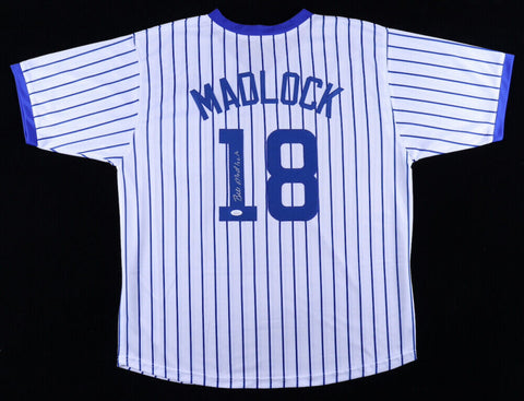 Bill Madlock Signed Chicago Cubs Pinstriped Jersey (JSA COA) 4xNL Batting Champ
