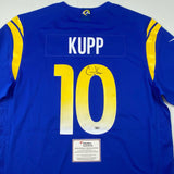 Autographed/Signed Cooper Kupp Rams Blue Nike Game LVI Jersey Fanatics COA
