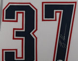RODNEY HARRISON (Patriots white TOWER) Signed Autographed Framed Jersey JSA