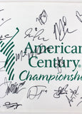 American Century (24) Goff, Webber, Davis, Allen Signed Pin Flag BAS #A88333