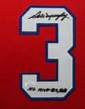 DALE MURPHY (Braves red SKYLINE) Signed Autographed Framed Jersey JSA