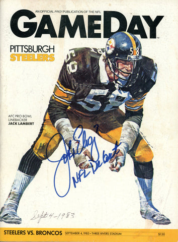 John Elway Autographed Denver Broncos 9/4/1983 NFL Debut Magazine BAS 37654