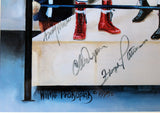 Legends Of The Ring (10 Boxers) Signed 20X33 Litho Muhammad Ali PSA/DNA & JSA