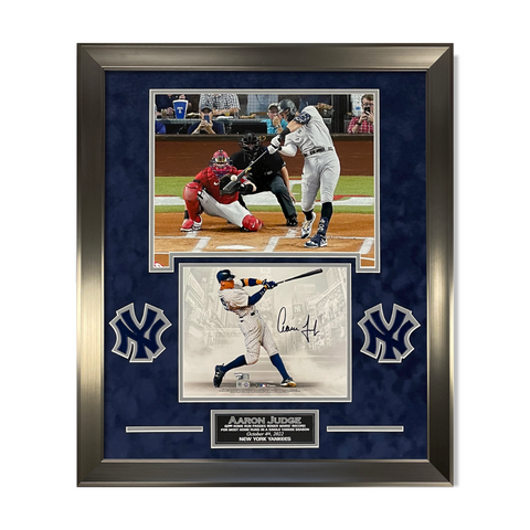 Aaron Judge Signed Autograph Photo Framed to 20x24 62nd Homerun Collage Fanatics