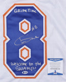 Trevon Grimes Signed Jersey Inscribed "Welcome To The Swamp!" (Beckett COA) W.R.