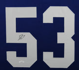 DARIUS LEONARD (Colts blue SKYLINE) Signed Autographed Framed Jersey JSA