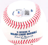 Wade Boggs Autographed Rawlings OML Baseball w/ 3 Stats-Beckett W Hologram *Blue