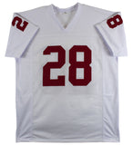 Oklahoma Adrian Peterson Authentic Signed White Pro Style Jersey BAS Witnessed