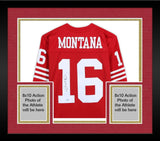 FRMD Joe Montana 49ers Signed Mitchell & Ness 1990 Throwback Replica Jersey