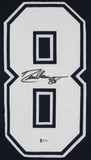 Drew Pearson Authentic Signed Navy Blue Pro Style Jersey BAS Witnessed