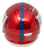 Lawrence Taylor Signed New York Giants Mini Speed Replica Flash Helmet JSA