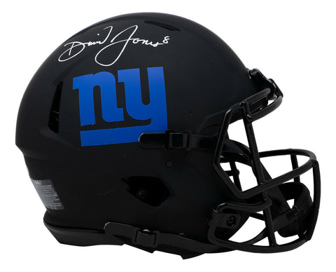 Daniel Jones Signed Giants Full Size Speed Authentic Eclipse Helmet JSA ITP