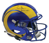 COOPER KUPP Autographed "SB LVI MVP" Rams Speed Flex Helmet FANATICS