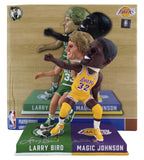 Magic Johnson & Larry Bird Signed One on One Exclusive NBA Bobblehead Duo BAS