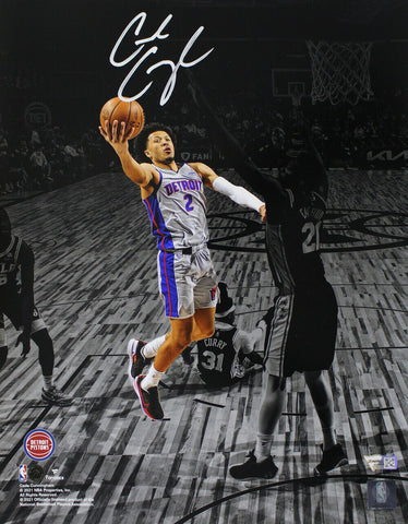 Cade Cunningham Signed Detroit Pistons Spotlight 11x14 Photo Fanatics 35460