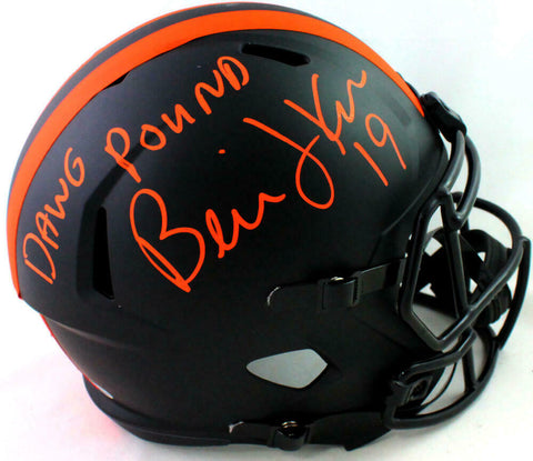 Bernie Kosar Autographed Cleveland Browns F/S Eclipse Helmet w/ Insc- Beckett W