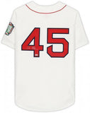 FRMD Pedro Martinez Boston Red Sox Signed White Mitchell & Ness Authentic Jersey