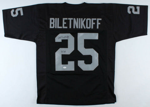 Fred Biletnikoff Signed Oakland Raiders Jersey Inscribed "HOF 88" (JSA COA) W.R.