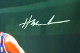 Hakeem Olajuwon Houston Rockets Autographed 16x20 Vs. Shaq Photo- JSA W *Silver