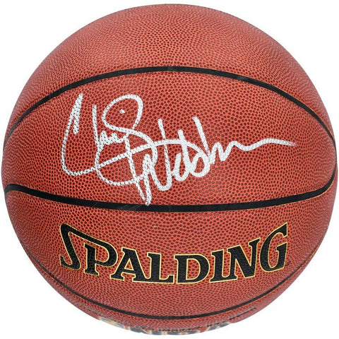 CHRIS WEBBER Autographed Sacramento Kings Spalding Basketball FANATICS