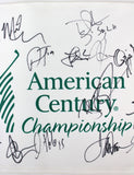 American Century (17) Romo, Rice, Bettis, Pederson Signed Pin Flag BAS #A88337