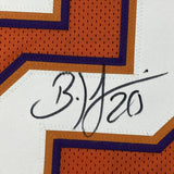 FRAMED Autographed/Signed BRIAN DAWKINS 33x42 Clemson Orange Jersey BAS COA