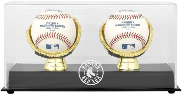 Boston Red Sox Gold Glove Double Baseball Logo Display Case - Fanatics