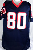 Andre Johnson Autographed Blue Pro Style Jersey- Beckett W Hologram *Black