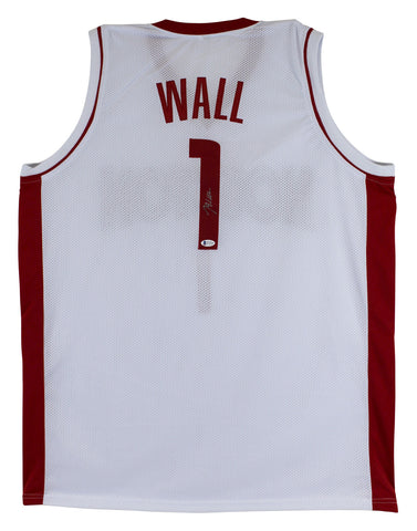 John Wall Authentic Signed White Pro Style Jersey Autographed BAS Witnessed