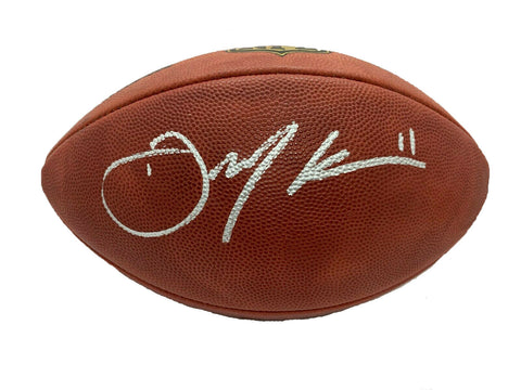 Julian Edelman Signed Autographed Official NFL Duke Football JSA