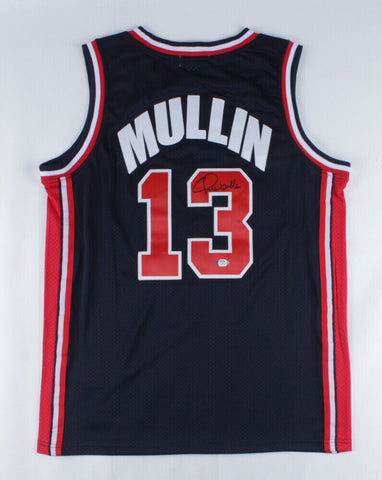 Chris Mullin Signed Team USA Jersey (PSA Holo) Golden State Warriors 5xAll Star