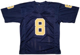 PITTSBURGH PANTHERS KENNY PICKETT AUTOGRAPHED NAVY JERSEY BECKETT BAS QR 202976