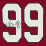 Framed J.J. Watt Arizona Cardinals Autographed Red Nike Game Jersey