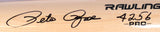 Pete Rose Autographed Blonde Rawlings Pro Baseball Bat w/4256 - Beckett W Holo