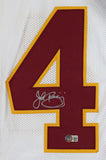 John Riggins Authentic Signed White Pro Style Jersey Autographed BAS Witnessed