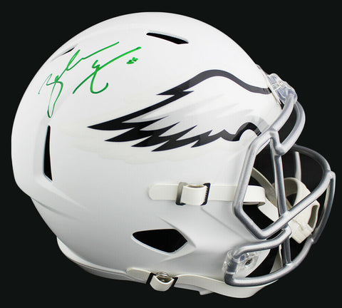 Zach Ertz Signed Philadelphia Eagles Speed Full Size White Matte NFL Helmet