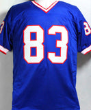 Andre Reed Autographed Blue Pro Style Jersey - JSA Witnessed *Black