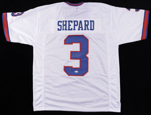 Sterling Shepard Signed Giants Jersey (Beckett Holo) New York's #2 Pk 2016 Draft