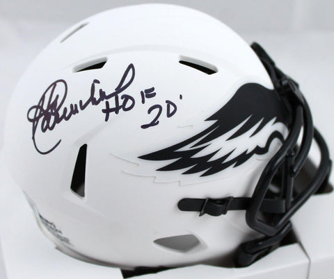 Harold Carmichael Signed Eagles Lunar Speed Mini Helmet w/HOF-Beckett W Holo