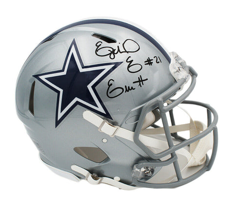 Ezekiel Elliott Signed Dallas Cowboys Speed Authentic NFL Helmet