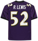 Ray Lewis Baltimore Ravens Signed Mitchell & Ness Jersey & HOF18 Insc